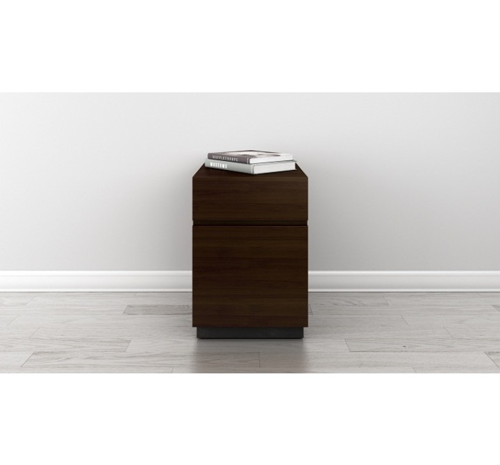 Furnitech FT16PDW 2 Drawer Contemporary Rolling Pedestal