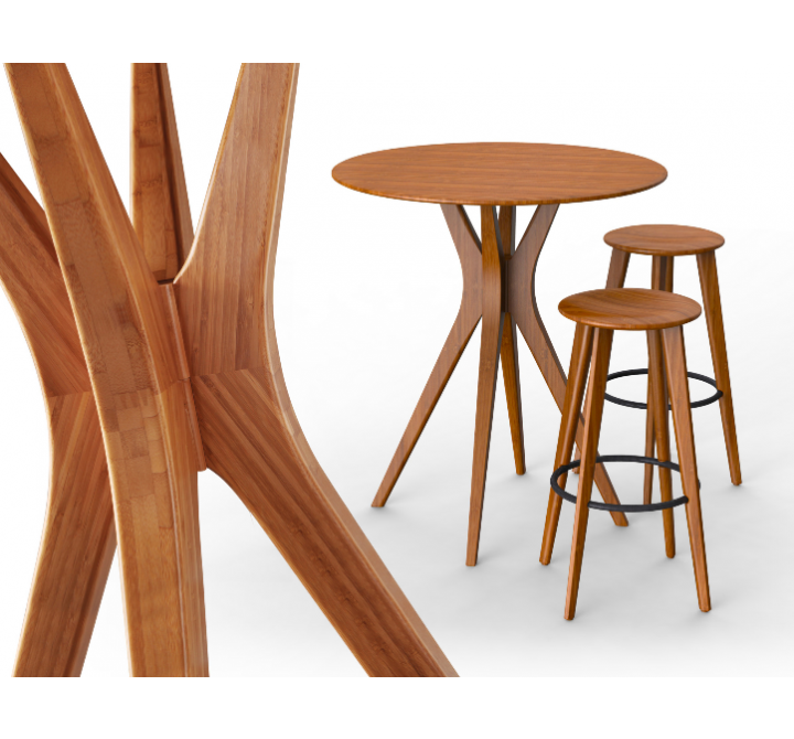 Greenington Mimosa 40" Bar Height Table - Carmelized