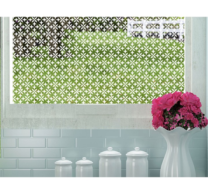 Odhams Press Fleur Decorative Window Film - Optically Clear