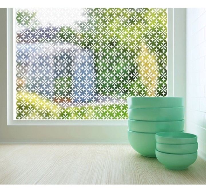 Odhams Press Fleur Sheer Adhesive Window Film