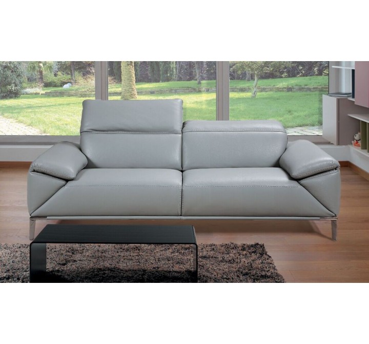 Greta Loveseat Medium With Adjustable Neck Rest & Arm Cushions Grey