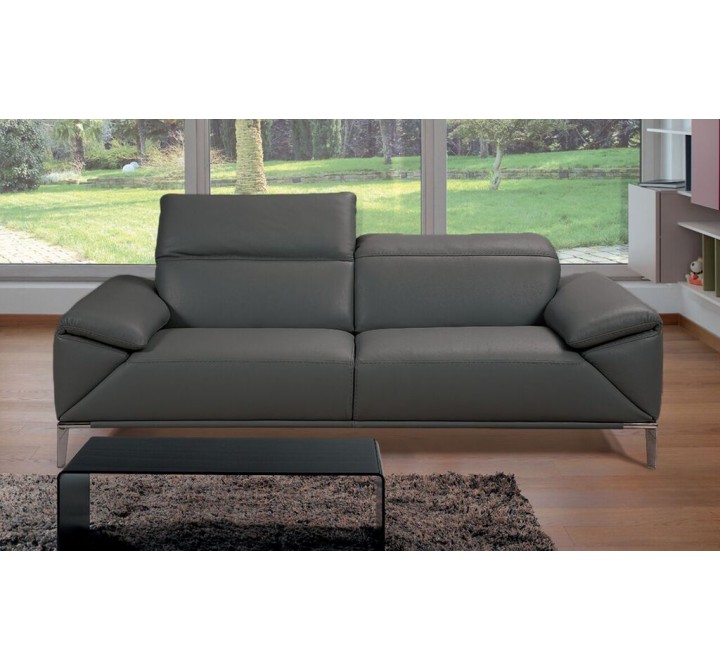 Giadia Sofa With Adjustable Neck Rest Cushions - Dark Grey - Lifestyle