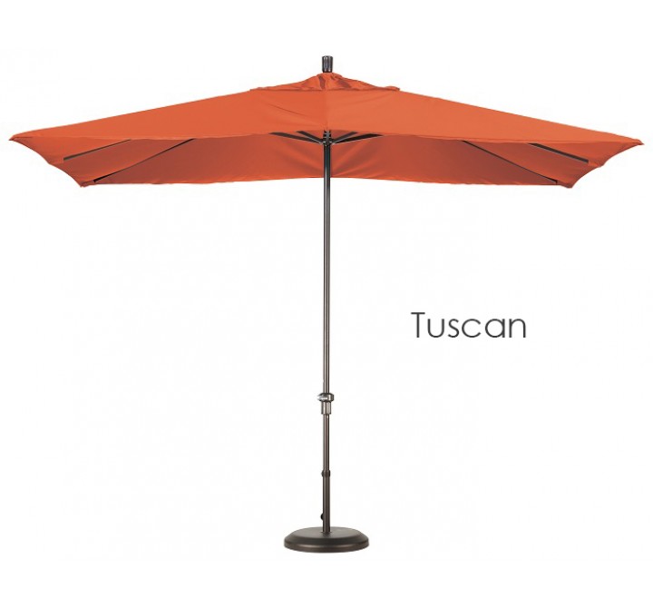 California Umbrella 11'X8' Rectangular Aluminum Market Umbrella Bronze - Sunbrella