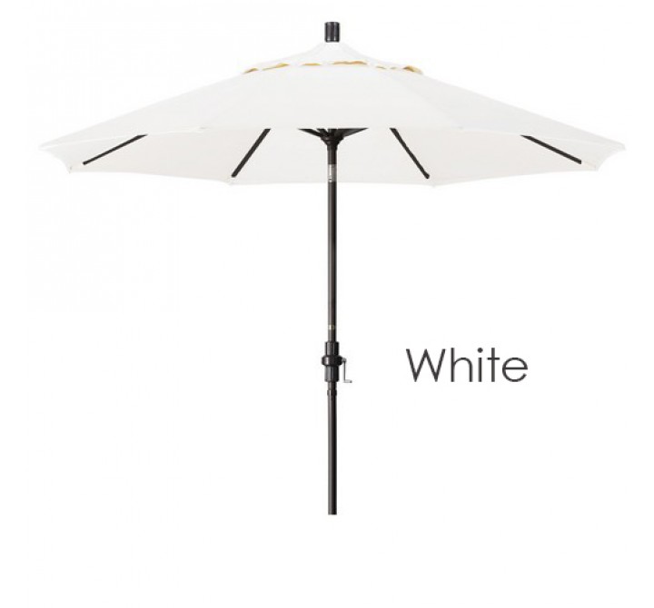 California Umbrella 9' Aluminum Market Umbrella Collar Tilt - Bronze - Olefin