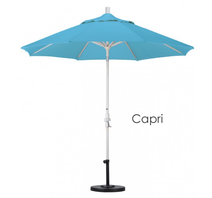 California Umbrella 9' Aluminum Market Umbrella Collar Tilt - Sand - Pacifica