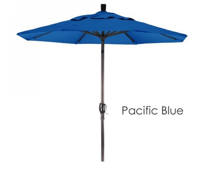 California Umbrella 7.5' Aluminum Market Umbrella Push Tilt Bronze - Olefin