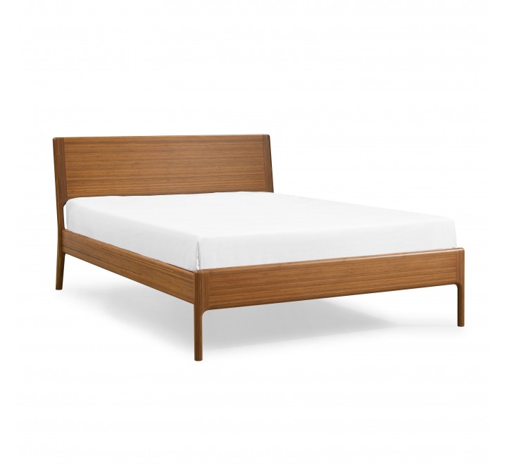 Greenington Ventura Queen Platform Bed - Amber - Angled View