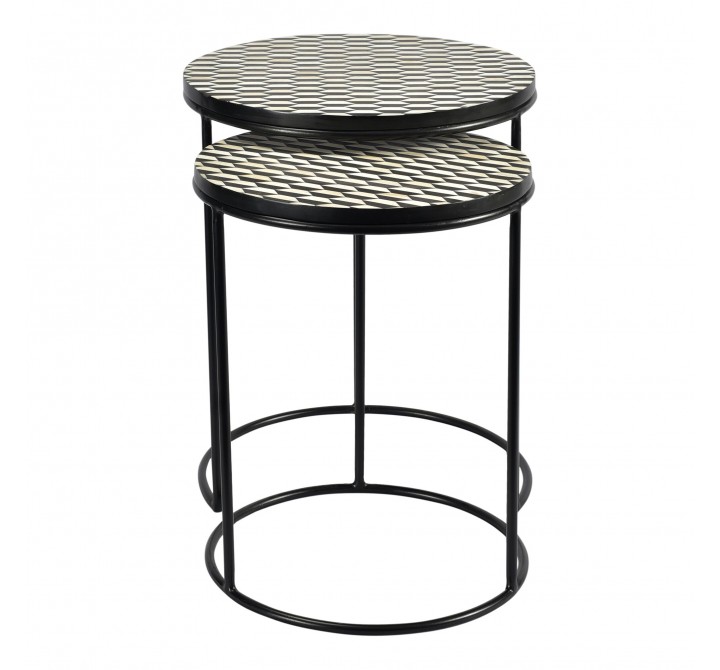 Optic Nesting Tables - Nested