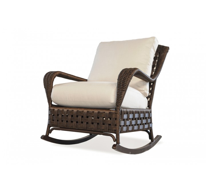Haven Lounge Rocker in Tobacco - Angled