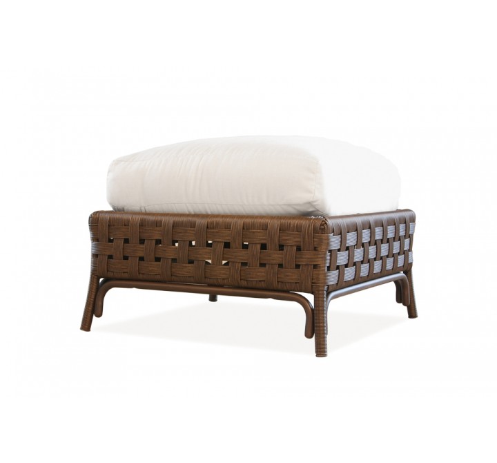 Haven Ottoman in Tobacco - Angled