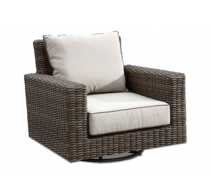 oronado Wicker Swivel Rocker With Cushions