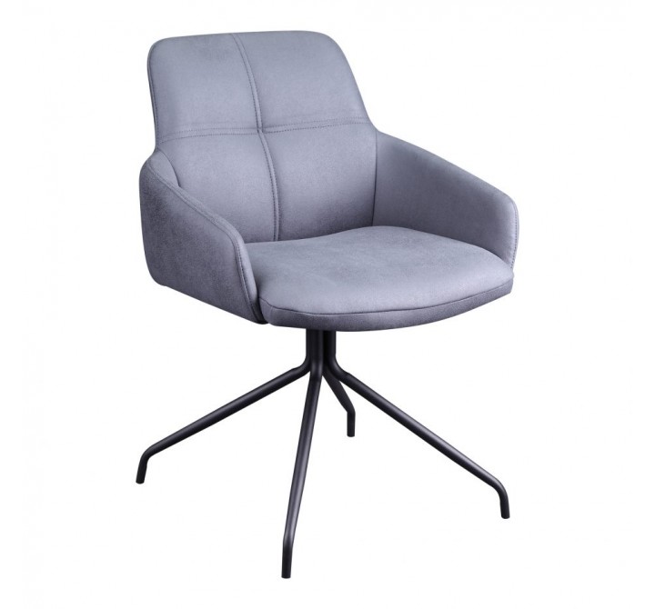 Moe's Home Collection Kingpin Swivel Office Chair - Grey - Perspective