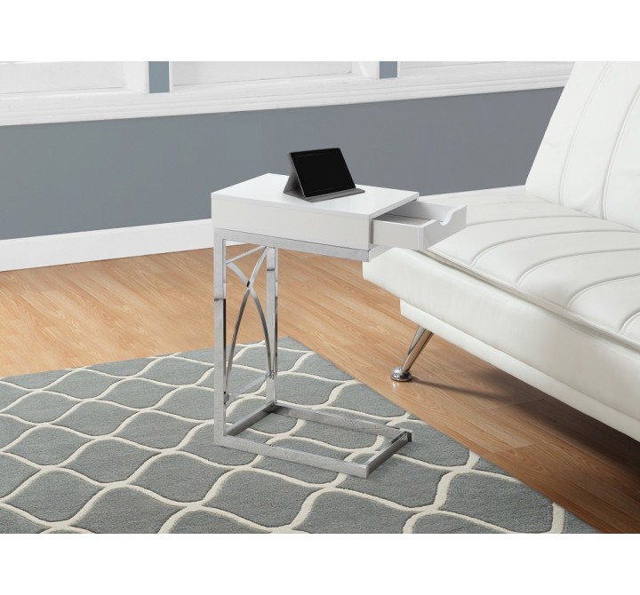 Glossy White With A Drawer