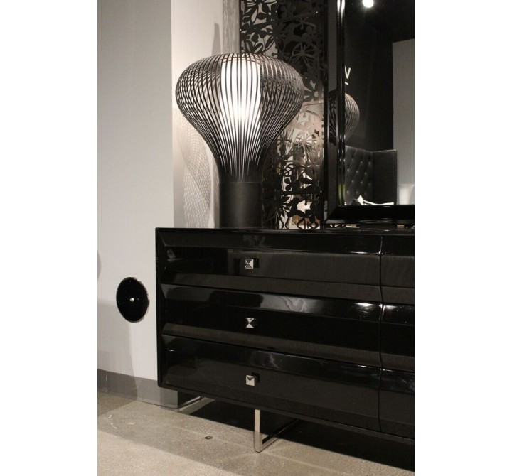Whiteline Modern Living Erik Table Lamp White - Lifestyle