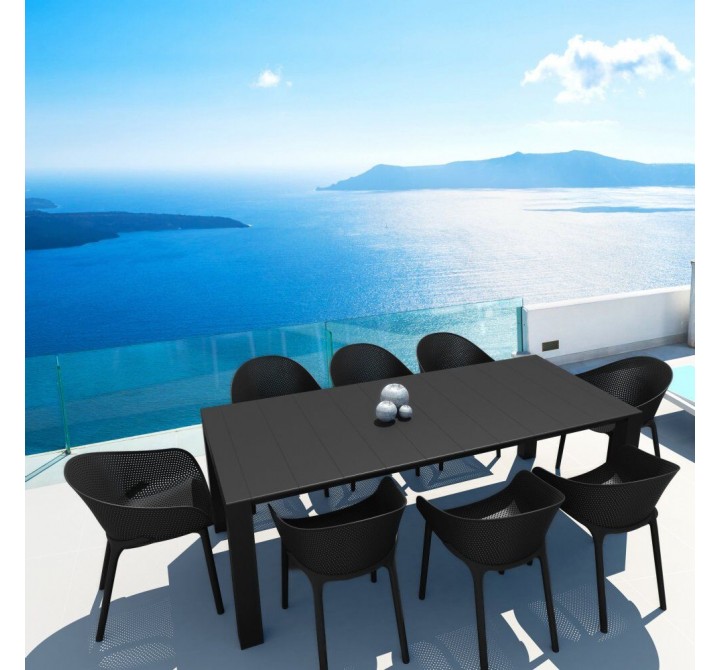Compamia Sky 9-Piece Extendable Dining Set - Black