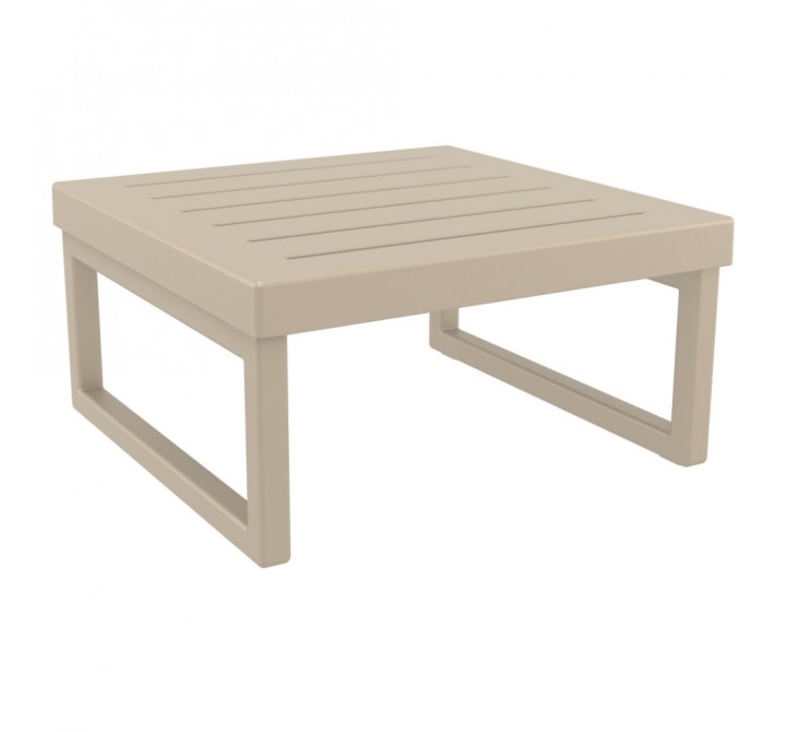 Compamia Mykonos Square Coffee Table Taupe - Angled