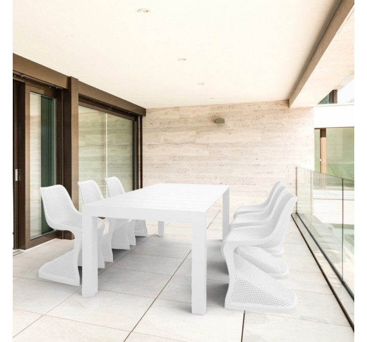  Compamia Vegas 70-86 Inch Extendable Dining Table - White