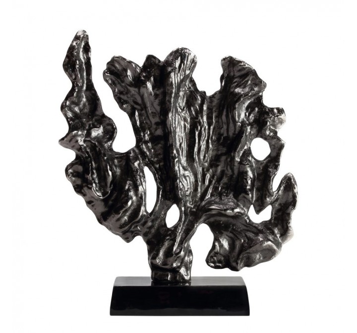 Moe's Home Collection Coral Sculpture Small Black Nickel - Front
