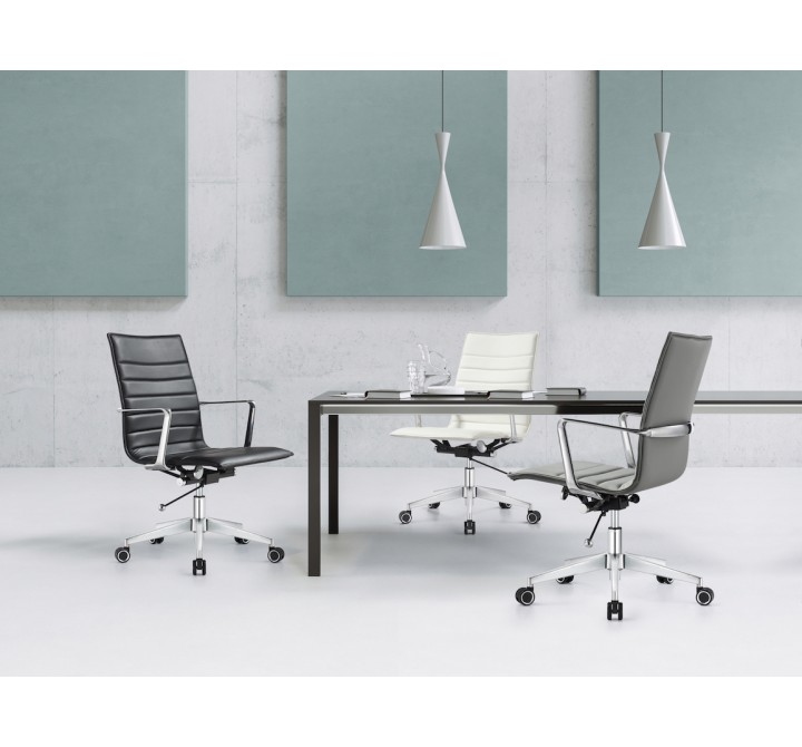 Woodstock Marketing Janis Mid Back Chair - Black Cover