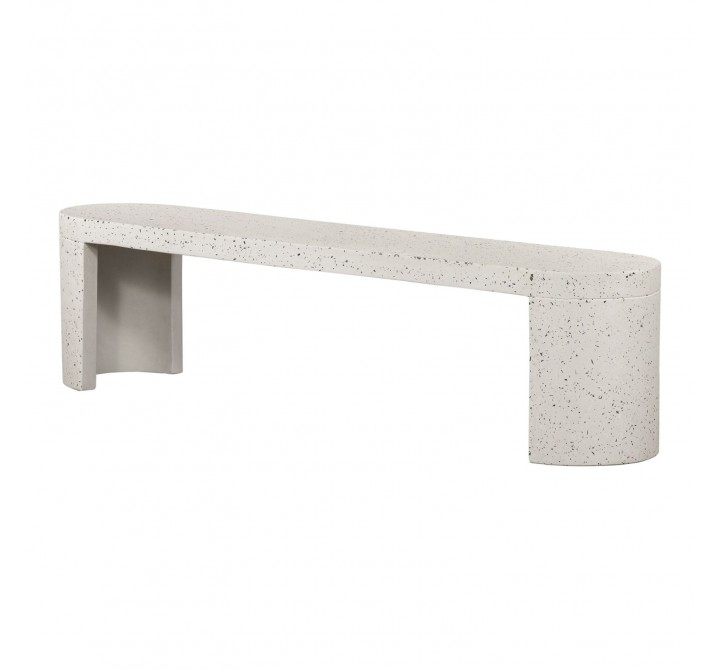 Moe's Home Collection Lyon Outdoor Bench - Angled