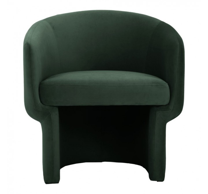 Moe's Home Collection Franco Chair Dark Green - Front
