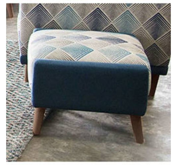 Diamond Sofa Magnetic Patterned Fabric Square Ottoman 