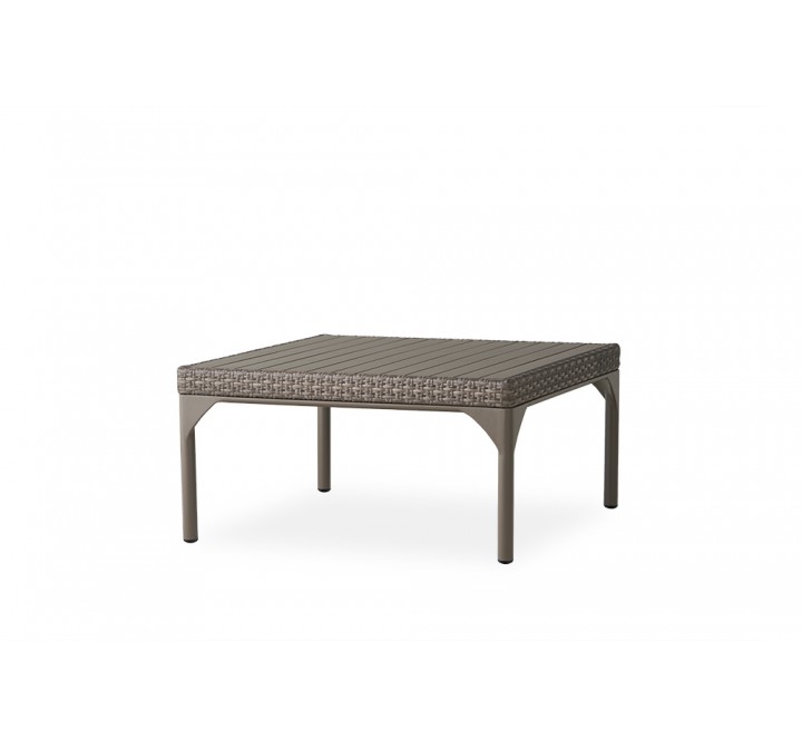 Martinique 36" Square Cocktail Table in Granite - Angled