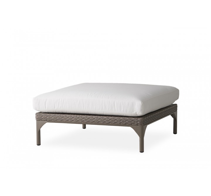 Martinique Large Ottoman in Granite - Angled