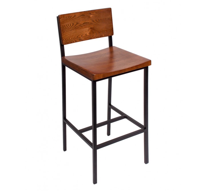 Memphis Barstool With Steel Wire Frame - Sand Black Finish