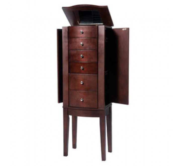 Powell "Merlot" Jewelry Armoire