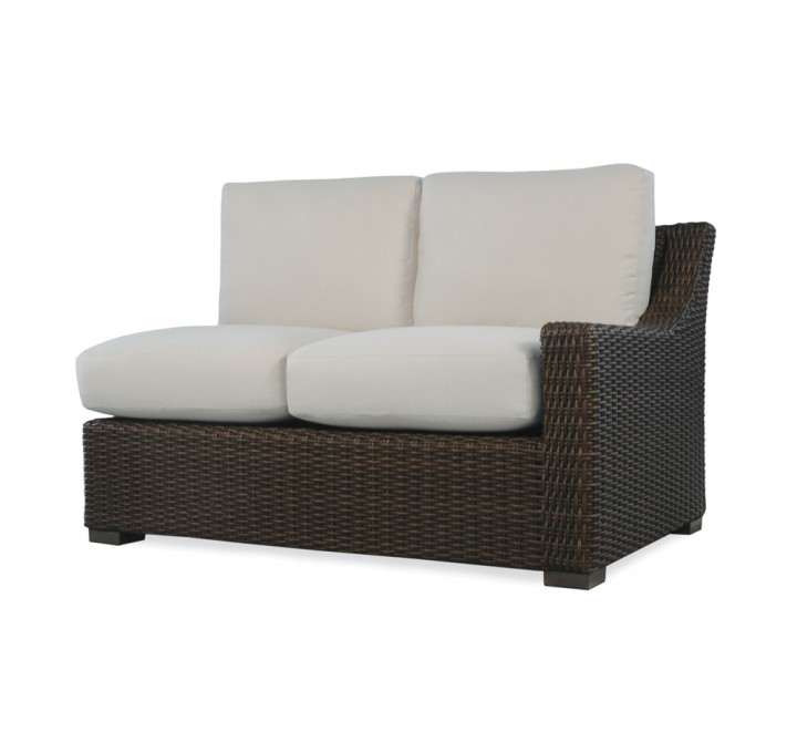 Mesa Left Arm Loveseat in Pecan - Angled