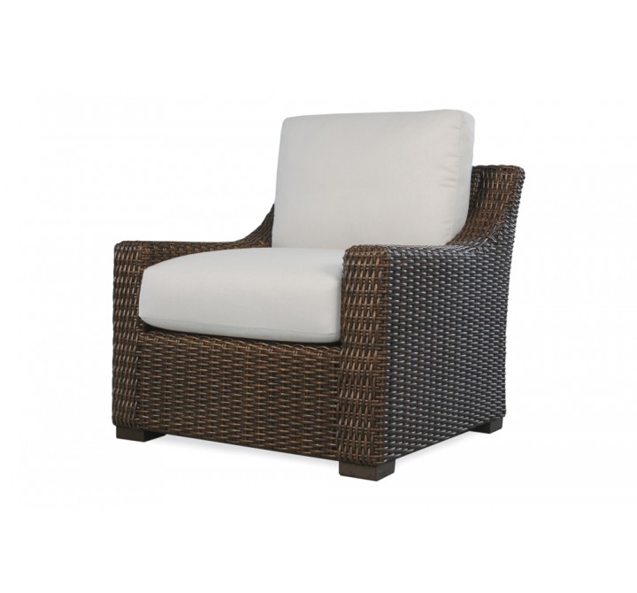 Mesa Lounge Chair in Pecan - Angled