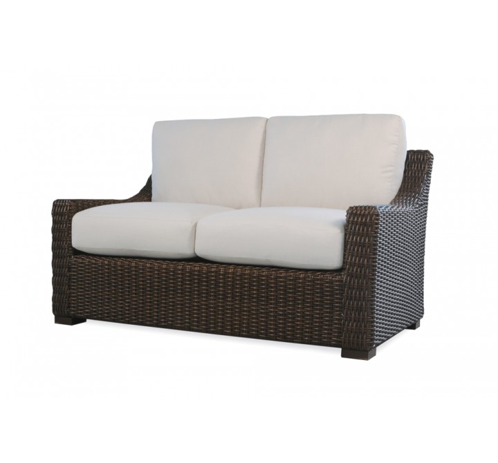 Mesa Loveseat in Pecan - Angled