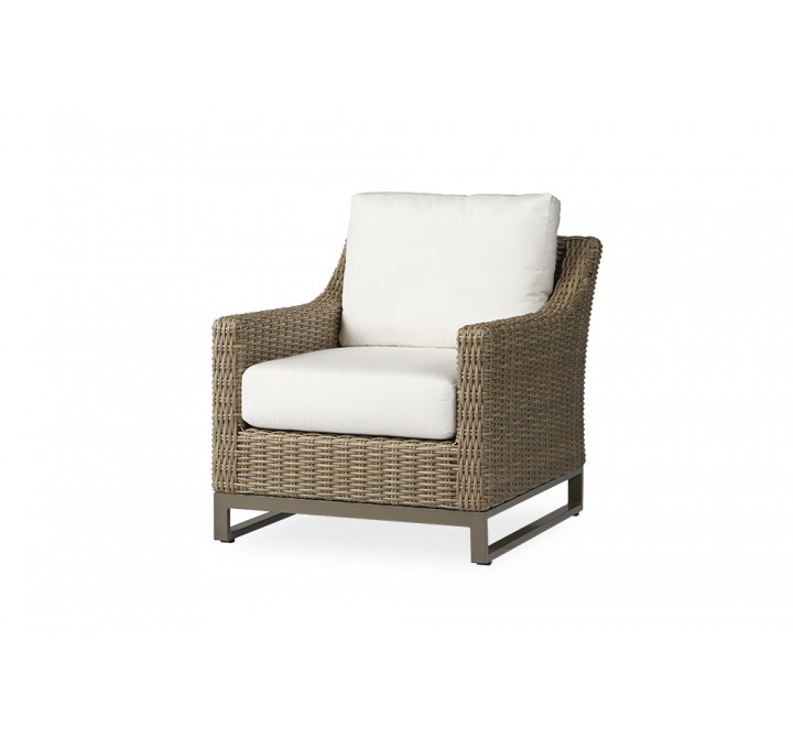 Milan Lounge Chair in Brushwood - Angled