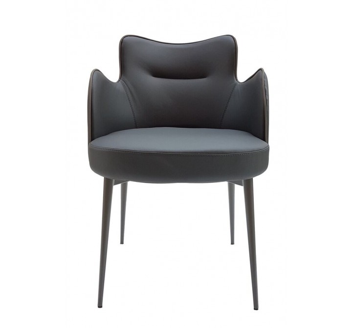 Minnie Armchair In Dove Grey - Front
