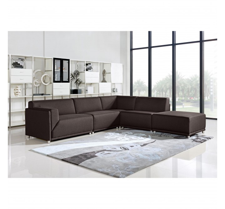 Diamond Sofa Moderna LF 5PC Modular Collection - CHOCOLATE
