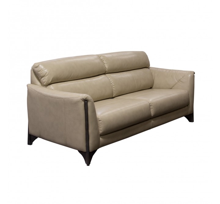 Diamond Sofa Monaco Sofa in Tan Blended Leather with Ash Wood Trim & Leg 