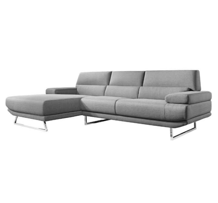 Jenn Sectional Dark Grey Left
