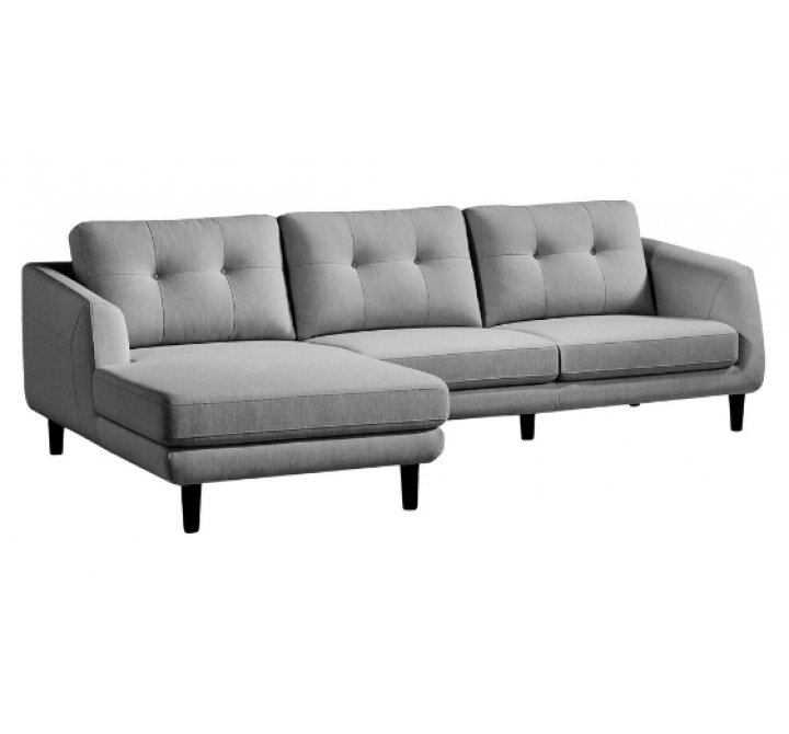 Corey Sectional Dark Grey Left - Side Angled