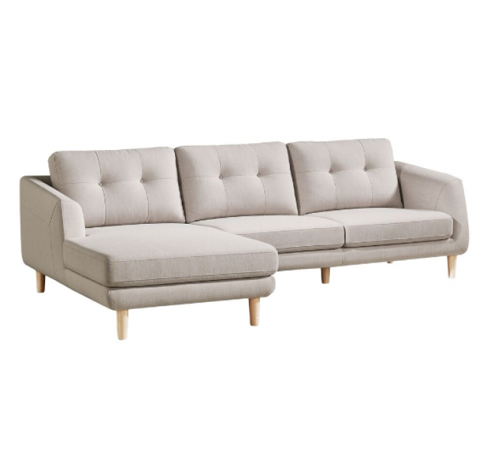 Corey Sectional Light Grey Left - Left Facing 