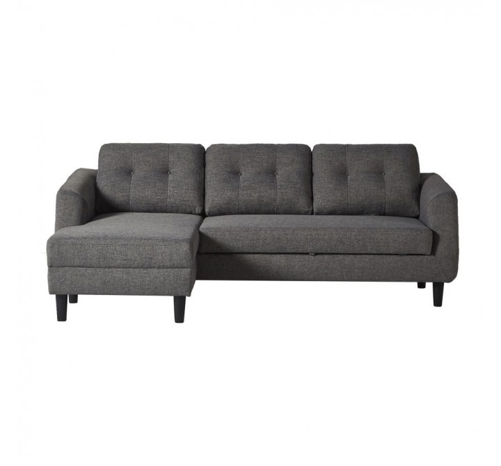 Moe's Home Collection Belagio Sofa Bed - Charcoal - Left Facing