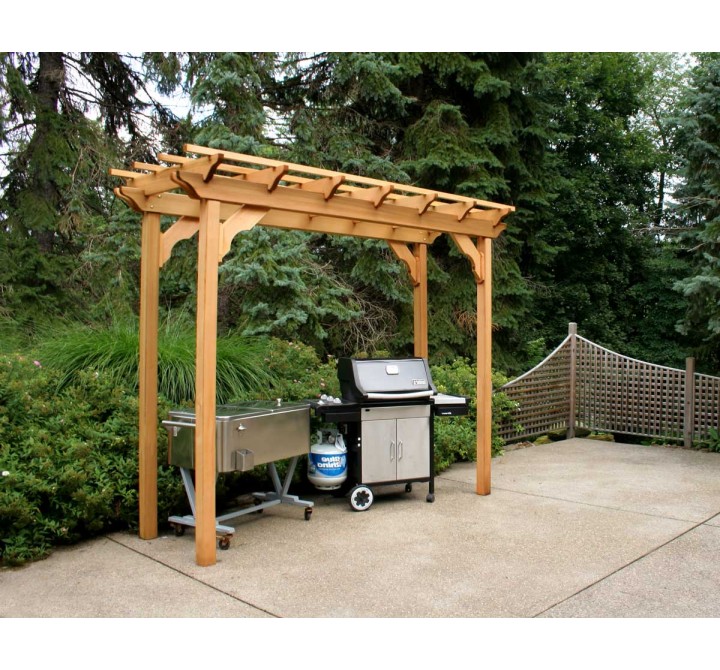 3'/4' x 8' Cedar New Dawn Pergola
