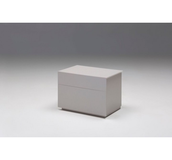 Vex 2 Drawer Night Table Matte Stone