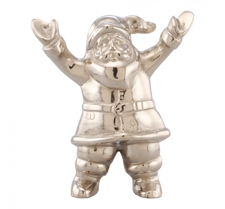 Moe's Home Collection Silver Santa Statue