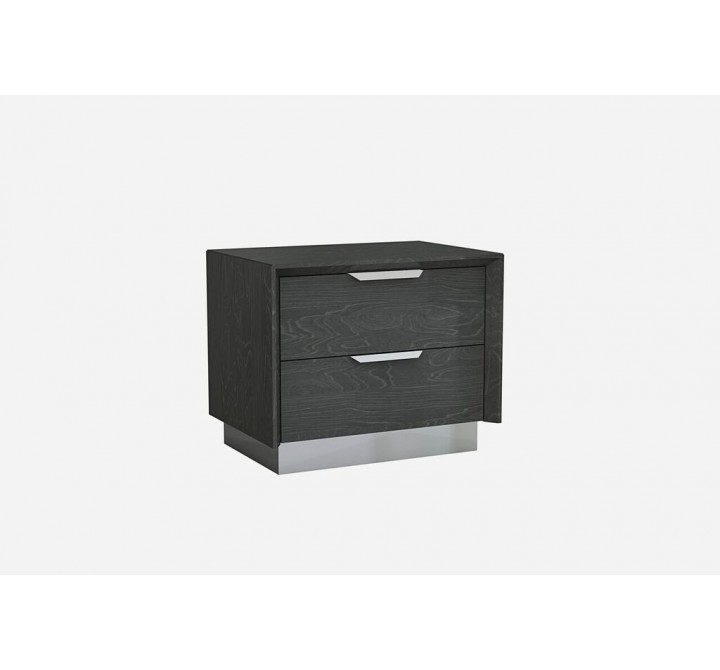 Navi Night Stand High Gloss Grey 
