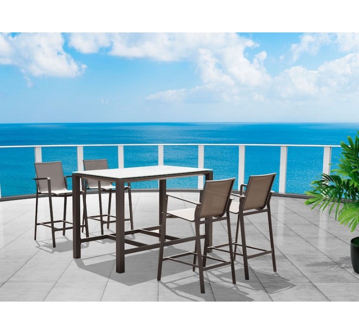 Whiteline Modern Living Vargas Outdoor Bar Table