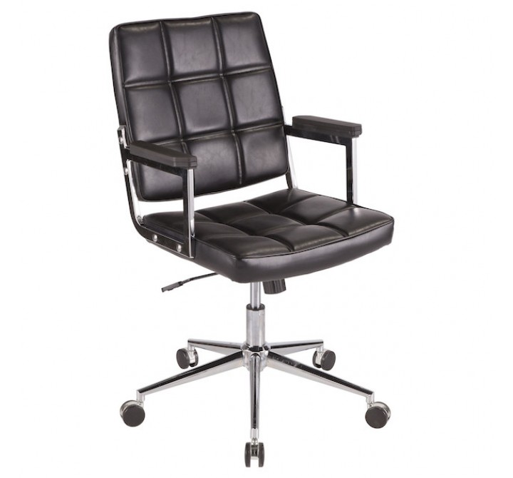 LumiSource Bureau Office Chair - Black - Perspective