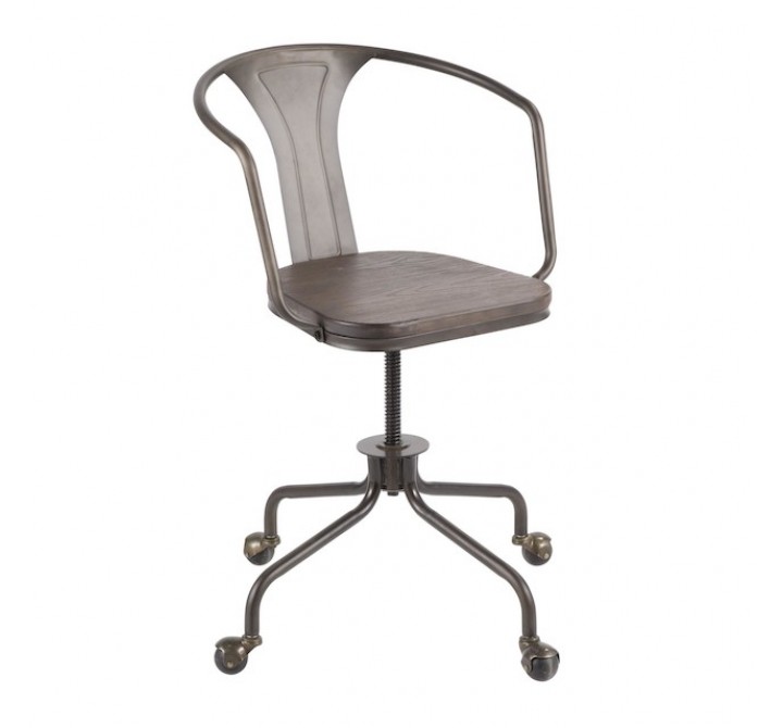 LumiSource Oregon Task Chair - Antique - Perspective