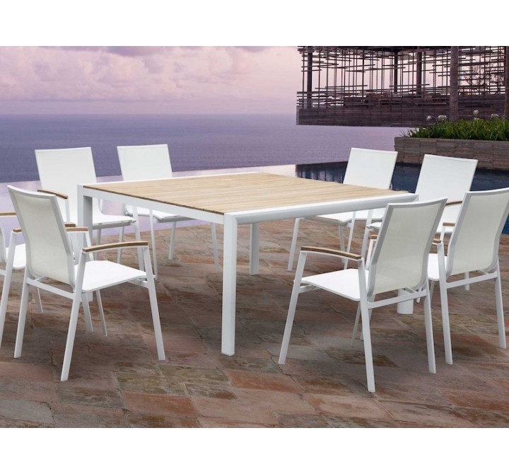 Whiteline Modern Living Cannes Indoor / Outdoor Dining Armchair - Set of 4