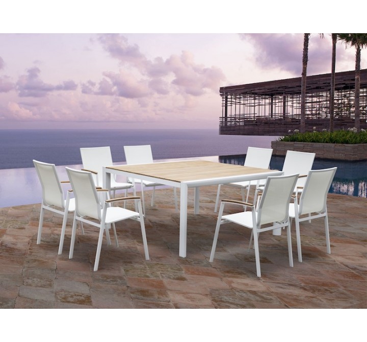 Whiteline Modern Living Cannes Indoor / Outdoor Dining Table